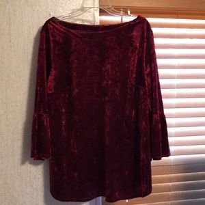 MARION VELOUR BLOUSE BOUGHT AT DILLARDs